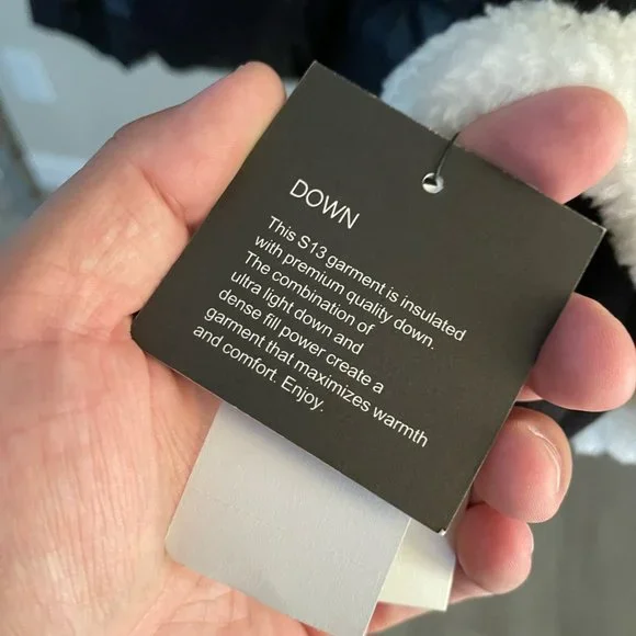 NWT S13/NYC Callie Faux-Sherpa-Trim Down Puffer Coat Size L - Picture 8 of 11